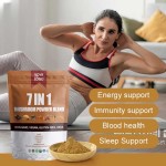 OEM Private Label Mushroom Supplements 7 in 1 Mushroom Blend Powder Mushroom Powder