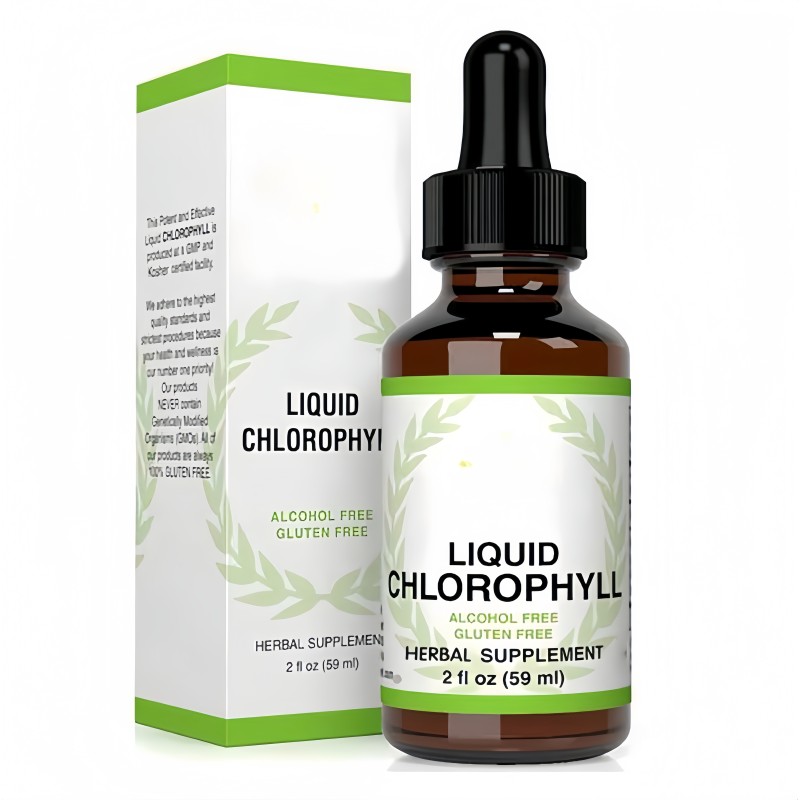 OEM Customized Label Liquid Chlorophyll Drops Bulk Organic Vegan Chlorophyll Liquid Drops Supplement