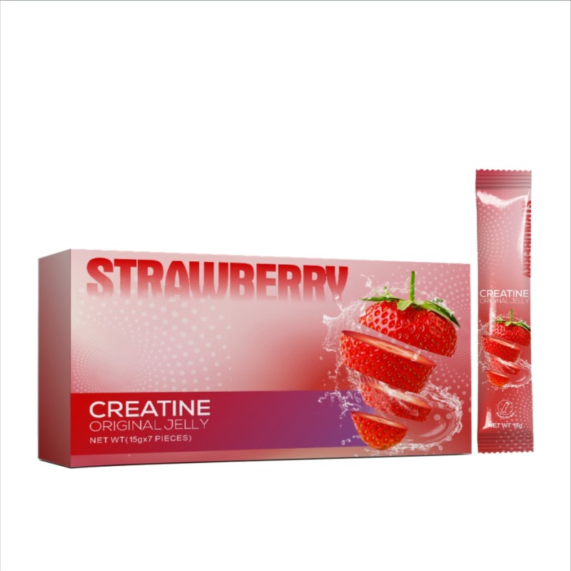 AegleWell Wholesale High Quality HOT Sale China Pure Creatine Jelly 15G Per Sticks Strawberry Jelly Detox Muscle Growth