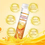 Private Label SUGAR FREE Vitamin C Effervescent Tablets for Men and Women's Immune Support Supplement