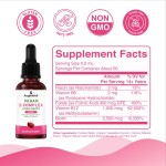 AegleWell Private Label  Vegan B Complex Liquid Drops High Absorption Supplement Increase Energy&Focus,Support Brain Health