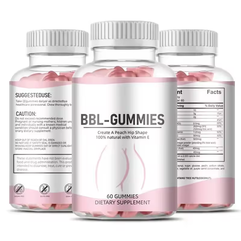 Aeglewell Low Moq Oem/Odm Women Bbl-gummies Buttock Enhancement Hip Enlargement Gummies Bbl Gummies Not for Pregnant Women