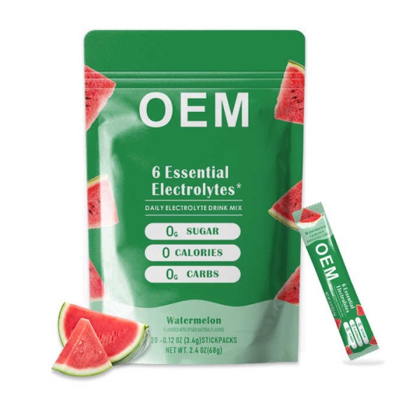 Factory Supply 6 Essential Electrolytes Powder Providing Energy Vegan Reduce Tiredness Electrolyte Powder