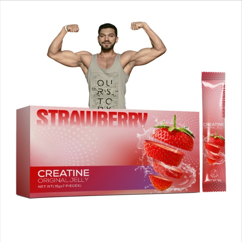 OEM/OBM/ODM Creatine Monohydrate Gummies 5000mg Creatine Gummies Pre-Workout Jelly Sticks
