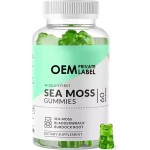 Organic Sea Moss Gummies 60 Gummies for Stronger Immune Gummy Vitamin Manufacturer