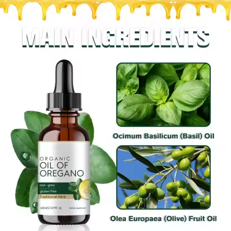 Oregano Oil Drops Supplier - Oral Immune Antioxidant Detox