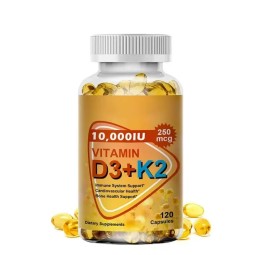 Vitamin D3 K2 Capsules Factory - 10000iu Heart Bone Health