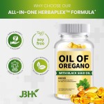 Oregano Oil Capsules Supplier - 600mg Black Seed Oil Blend