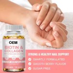 Biotin Collagen Capsules Factory - 4000mcg Hair Nail Skin