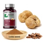 Lions Mane Extract Supplier - Dried Mushroom Capsules Functional