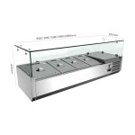 Freezer Container Factory - Double-Temperature Glass Countertop