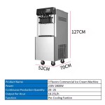 Soft Serve Ice Cream Machine Supplier - 3 Flavors Stainless Steel