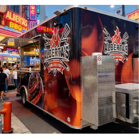 Mobile Food Truck Manufacturer - 13ft Hamburg Cart Customized