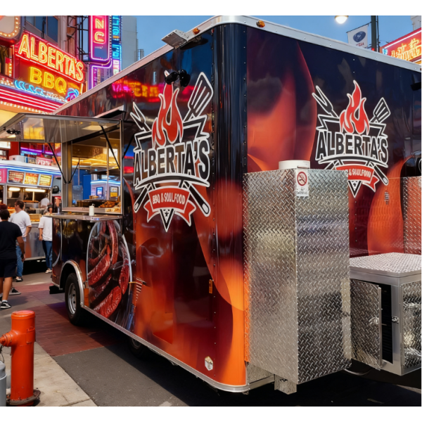 Mobile Food Truck Manufacturer - 13ft Hamburg Cart Customized