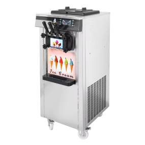 Soft Serve Ice Cream Machine Supplier - 3 Flavors Stainless Steel