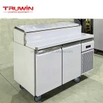 Fruit Showcase Supplier - Commercial Glass Countertop Salad