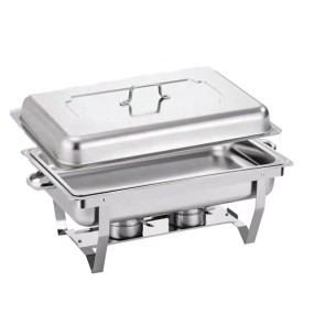 Induction Chafer Factory - Stainless Steel White Glass Gold
