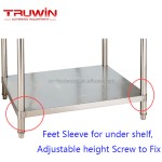 Work Table Manufacturer - Two Layers Stainless Steel Backsplash