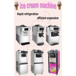 Soft Serve Ice Cream Machine Supplier - 3 Flavors Stainless Steel