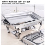 Induction Chafer Factory - Stainless Steel White Glass Gold