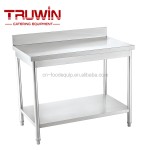 Work Table Manufacturer - Two Layers Stainless Steel Backsplash
