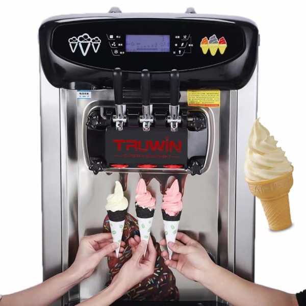 Soft Ice Cream Machine Factory - Three Flavor Commercial