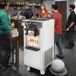 Soft Serve Ice Cream Machine Factory - 3 Flavors Automatic
