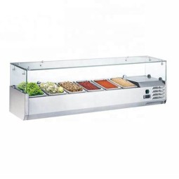 Freezer Container Factory - Double-Temperature Glass Countertop