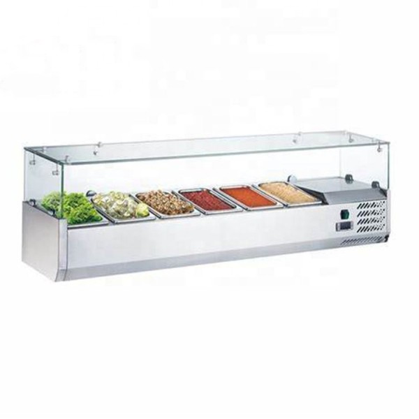 Freezer Container Factory - Double-Temperature Glass Countertop