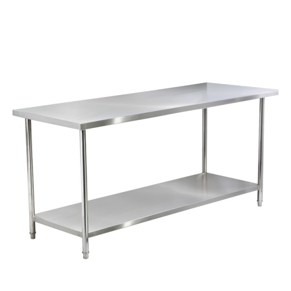 Work Table Manufacturer - Round Tube Style with Undershelf