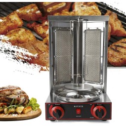 Doner Kebab Machine Supplier - Automatic Rotating Gas Burner