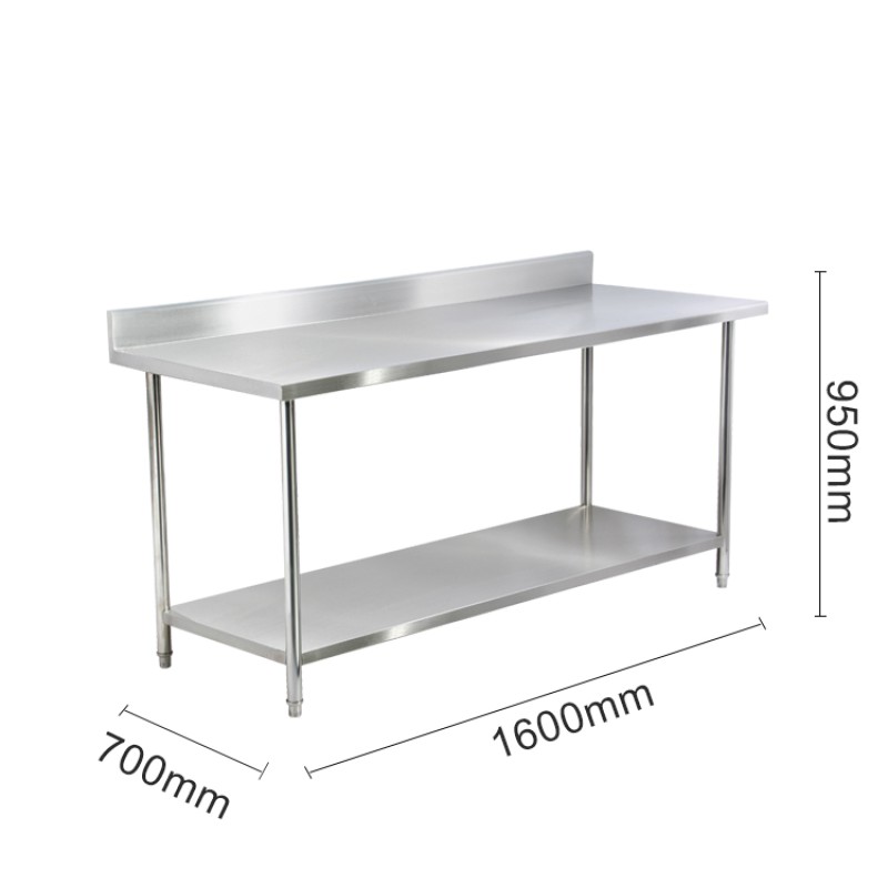 Worktable Manufacturer - Commercial Double Tiers Round Tube