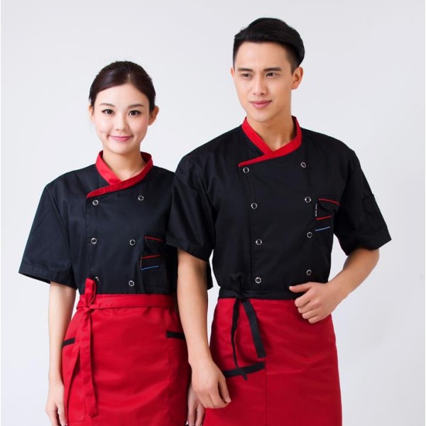Chef Jacket Manufacturer - Unisex Short Sleeves Double-Breasted