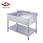 Kitchen Sink Supplier - Commercial Double Sink with Cupboards