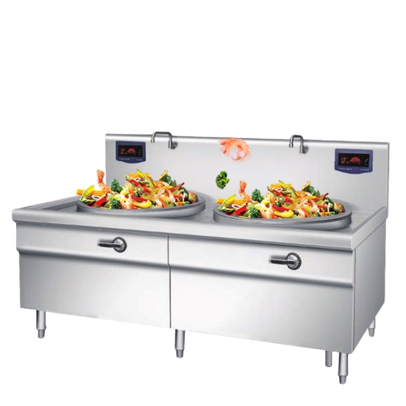 Induction Wok Cooker Factory - Stainless Steel Double Burner