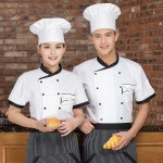 Chef Jacket Manufacturer - Unisex Short Sleeves Double-Breasted