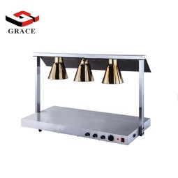 Food Warmer Manufacturer - Electric Stainless Steel Three Bulb