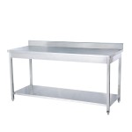 Stainless Steel Table Factory - Commercial Double Tiers Square