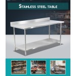 Worktable Manufacturer - Commercial Double Tiers Round Tube