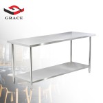 Work Table Manufacturer - Round Tube Style with Undershelf