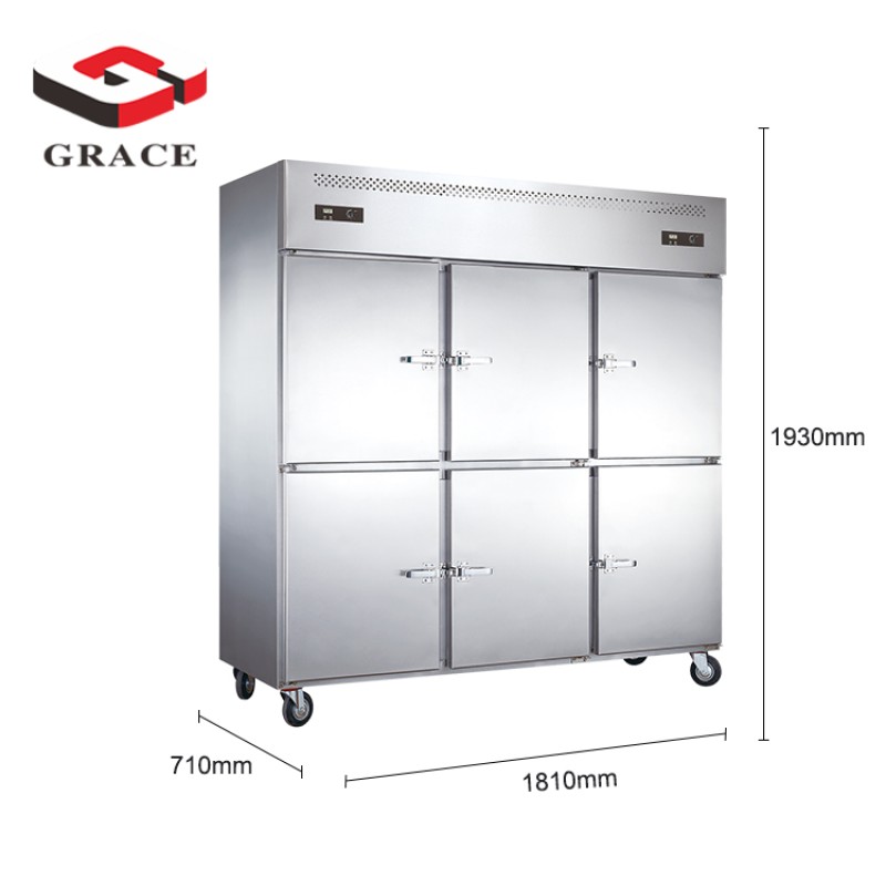 Upright Freezer Supplier - Commercial 6 Doors 1800L