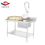 Stainless Steel Sink Factory - Grace Single Sink Work Table