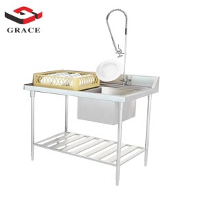 Stainless Steel Sink Factory - Grace Single Sink Work Table