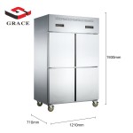 Upright Freezer Manufacturer - 4-Door Stainless Steel Chiller