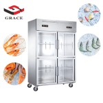 Kitchen Refrigerator Supplier - 4 Glass Door Upright Freezer