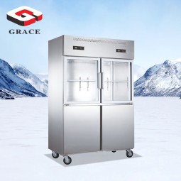 Deep Freezer Factory - Commercial 1200L 4 Door Glass