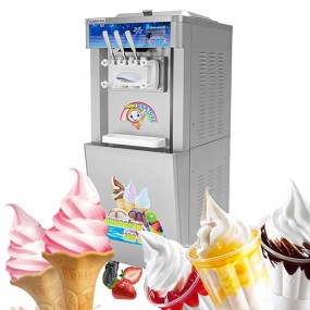 Ice Cream Maker Manufacturer - Stainless Steel 3 Flavor