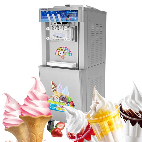 Ice Cream Maker Manufacturer - Stainless Steel 3 Flavor
