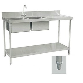 Kitchen Sink Manufacturer - Double Bowl With Drainboard