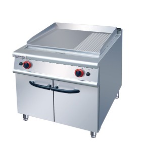 Gas Griddle Factory - Stainless Steel Flat Grooved